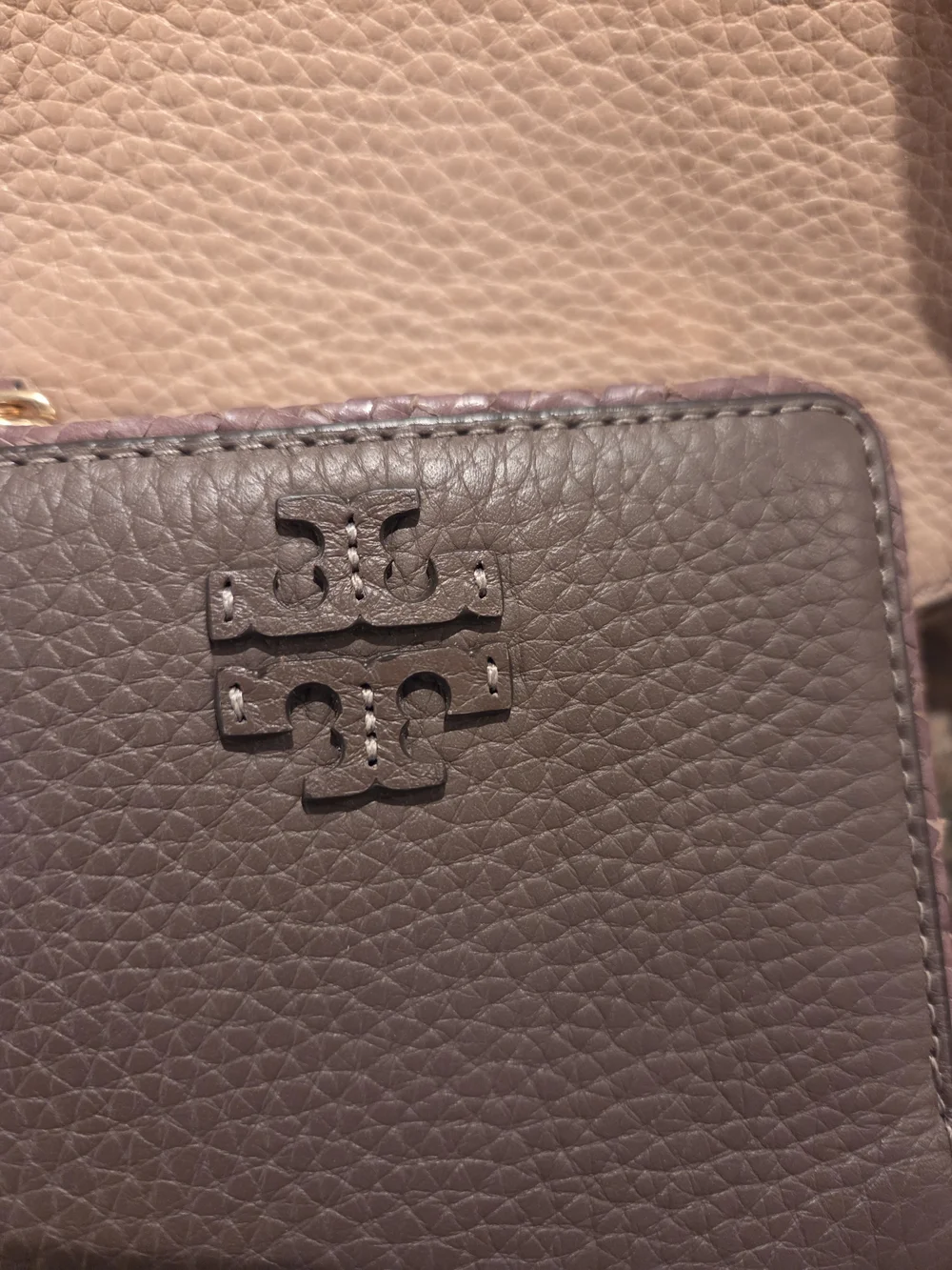 Tory Burch Tan Leather Mini Crossbody Bag with Tassel And Brown Wallett - Picture 3 of 10